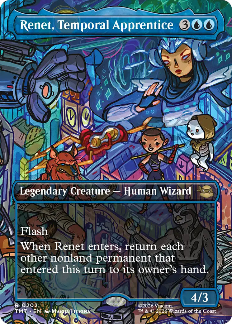 Renet, Temporal Apprentice (Borderless) [Teenage Mutant Ninja Turtles] | Cracking-Singles