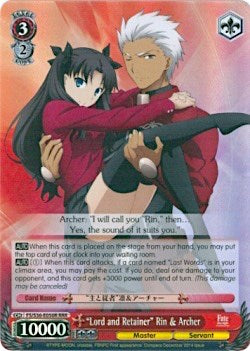 "Lord and Retainer" Rin & Archer (FS/S36-E050R RRR) [Fate/Stay Night [Unlimited Blade Works] Vol. II] | Cracking-Singles
