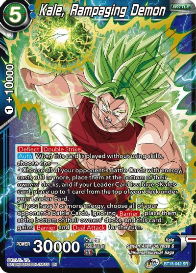 Kale, Rampaging Demon (BT15-042) [Saiyan Showdown] | Cracking-Singles