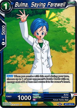 Bulma, Saying Farewell (BT7-033) [Assault of the Saiyans] | Cracking-Singles