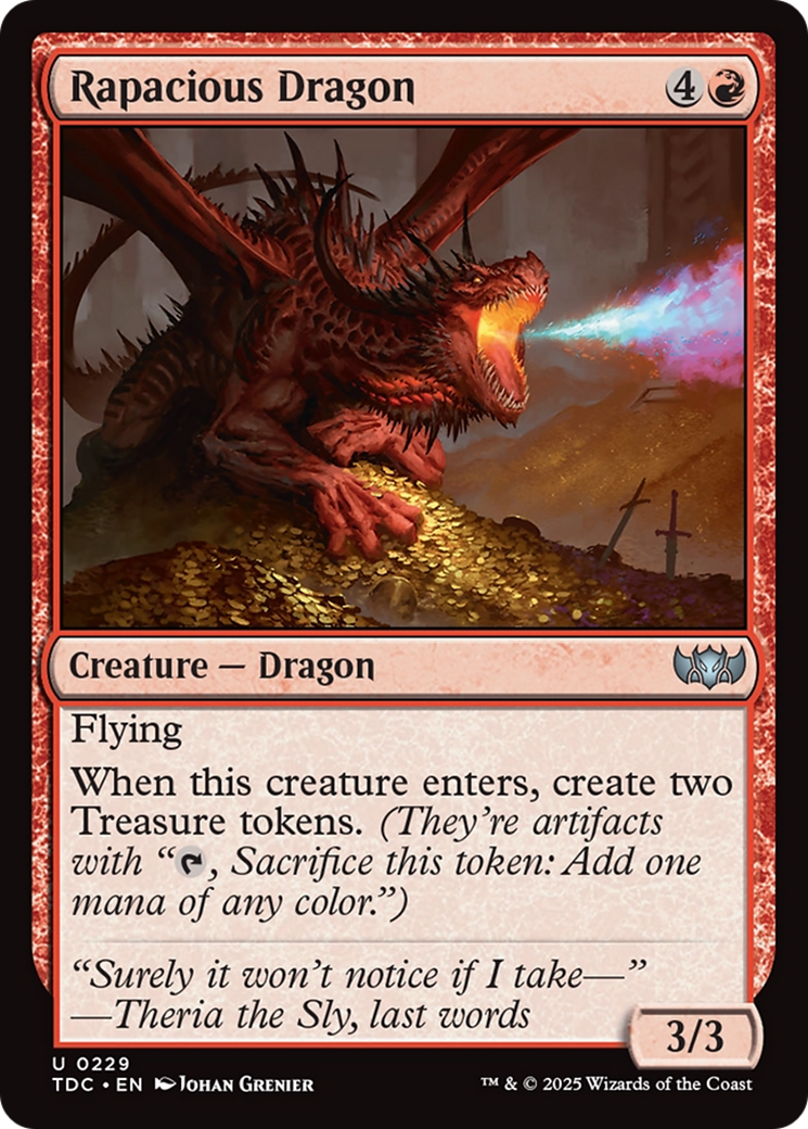 Rapacious Dragon [Tarkir: Dragonstorm Commander] | Cracking-Singles