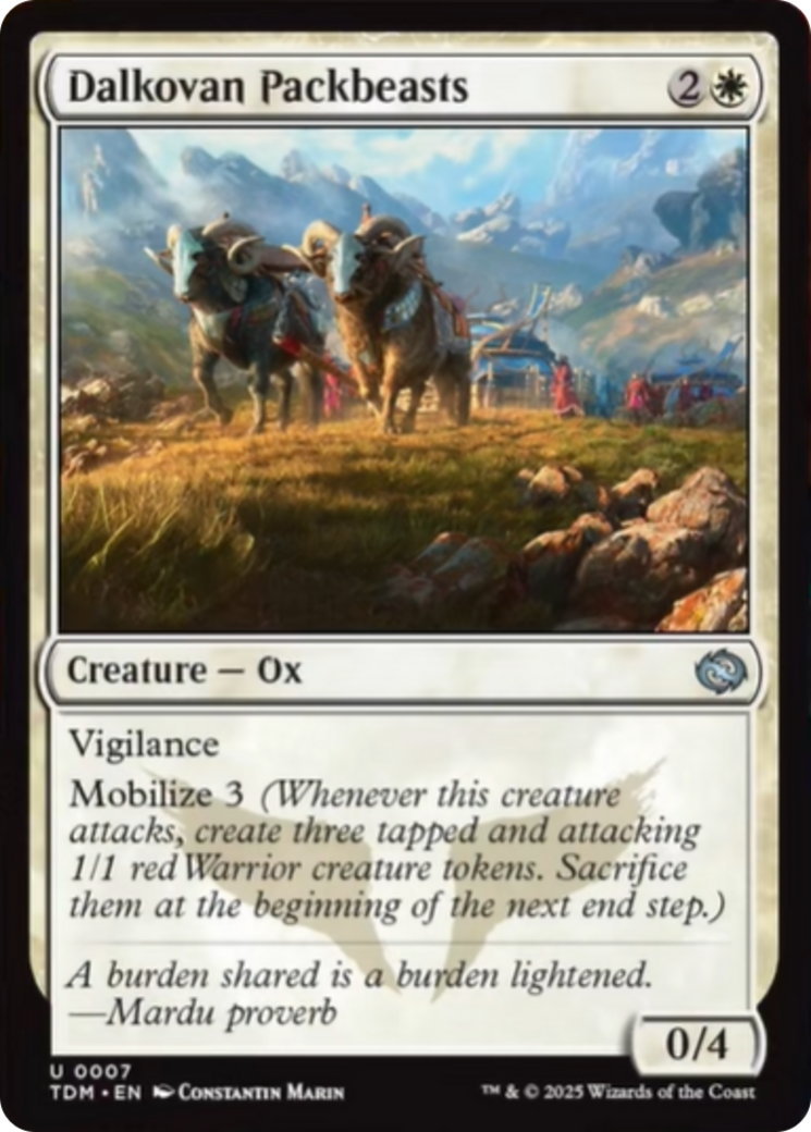 Dalkovan Packbeasts [Tarkir: Dragonstorm] | Cracking-Singles