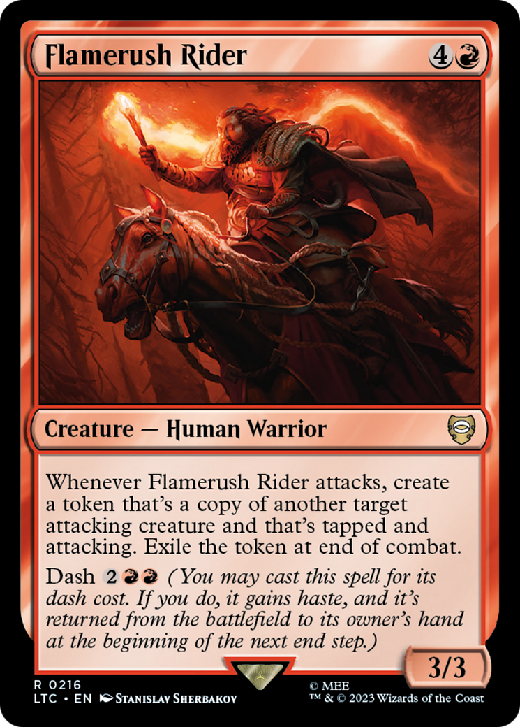 Flamerush Rider [The Lord of the Rings: Tales of Middle-Earth Commander] | Cracking-Singles