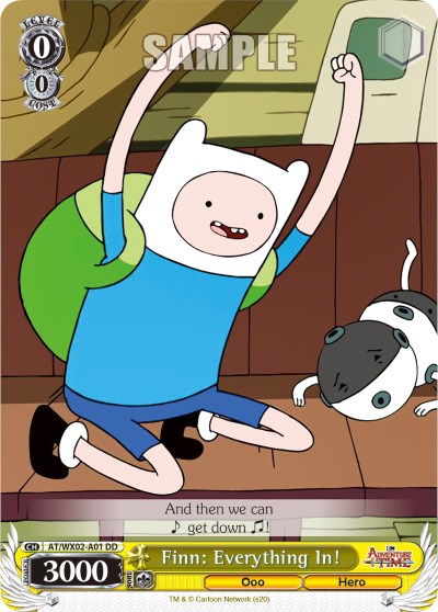 Finn: Everything In! (AT/WX02-A01) (Promo) [Adventure Time] | Cracking-Singles