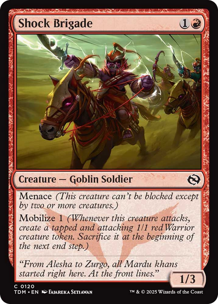 Shock Brigade [Tarkir: Dragonstorm] | Cracking-Singles