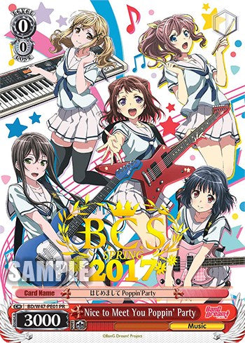 Nice to Meet You Poppin'Party (BD/W47-PE01 PR) (BCS Spring 2017) (Promo) [Bushiroad Event Cards] | Cracking-Singles