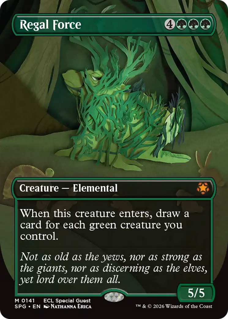 Regal Force (Borderless) [Lorwyn Eclipsed Special Guests] | Cracking-Singles