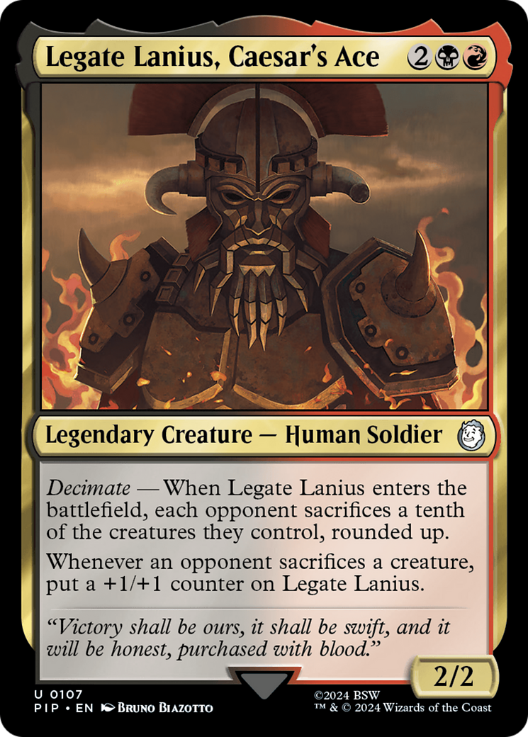 Legate Lanius, Caesar's Ace [Fallout] | Cracking-Singles