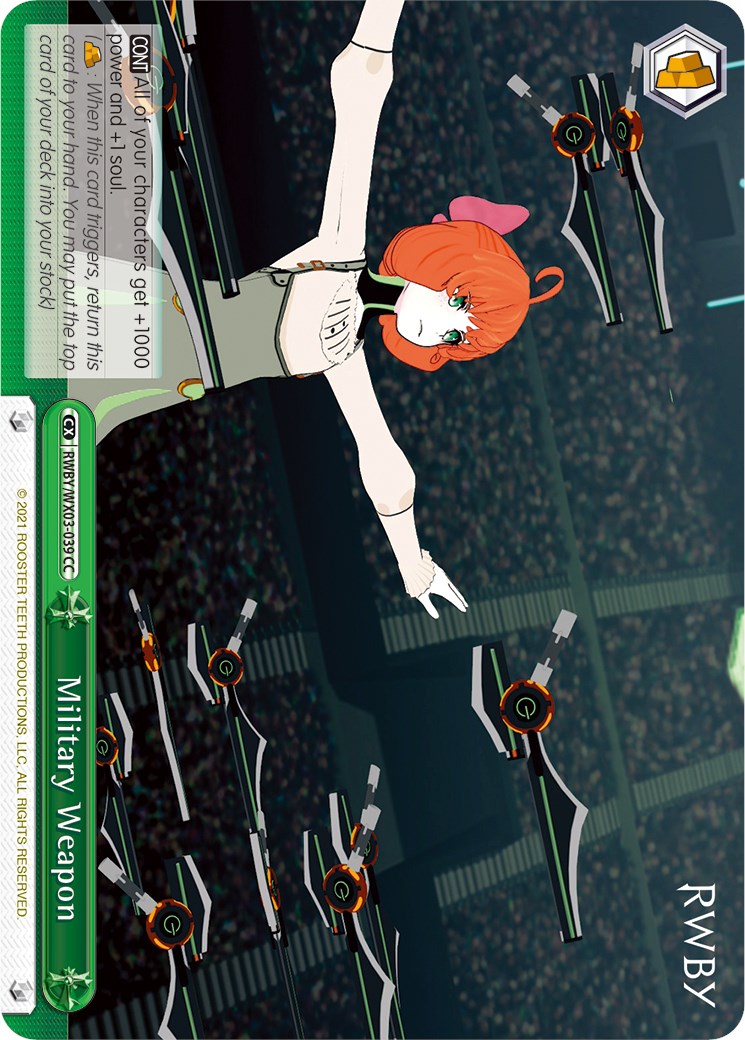 Military Weapon (RWBY/WX03-039 CC) [RWBY] | Cracking-Singles