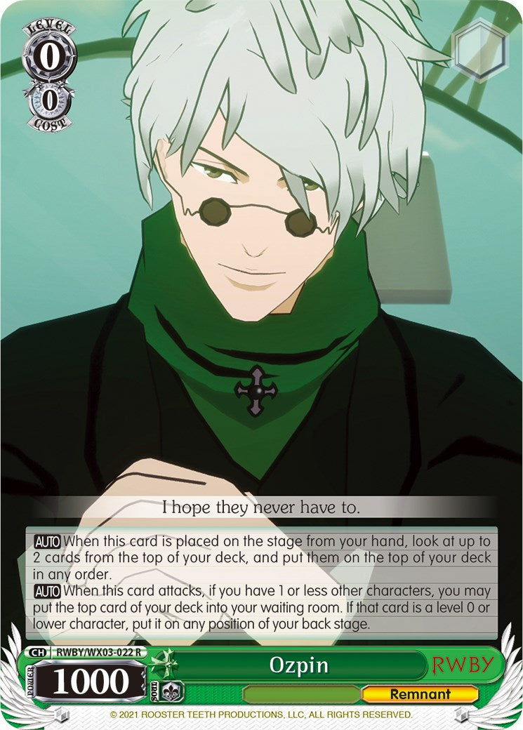 Ozpin (RWBY/WX03-022 R) [RWBY] | Cracking-Singles