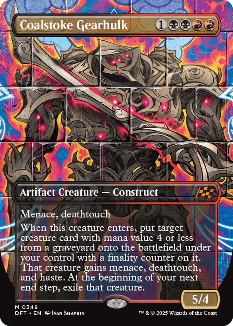Coalstoke Gearhulk (Borderless) [Aetherdrift] | Cracking-Singles
