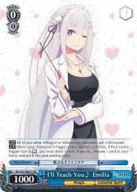 I'll Teach You Emilia (RZ/S55-E061S SR) [Re:ZERO Vol.2] | Cracking-Singles