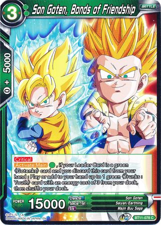 Son Goten, Bonds of Friendship (BT11-078) [Vermilion Bloodline] | Cracking-Singles