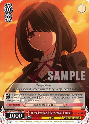 At the Rooftop After School, Kurumi [Date A Live Vol.2] | Cracking-Singles