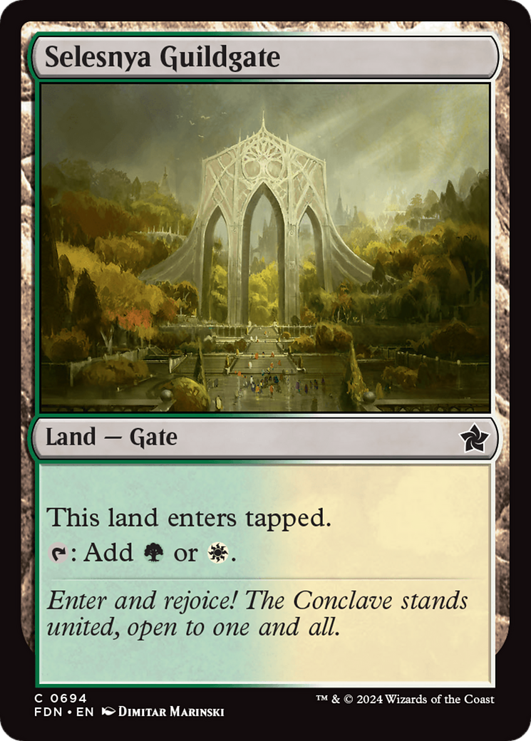 Selesnya Guildgate [Foundations] | Cracking-Singles