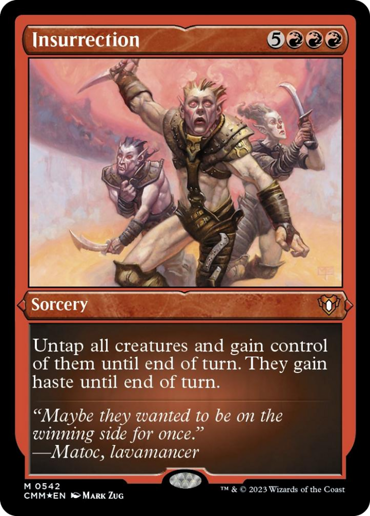 Insurrection (Foil Etched) [Commander Masters] | Cracking-Singles