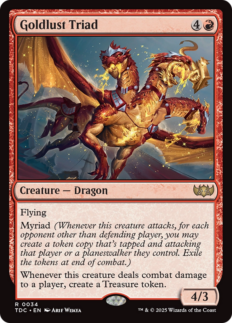 Goldlust Triad [Tarkir: Dragonstorm Commander] | Cracking-Singles