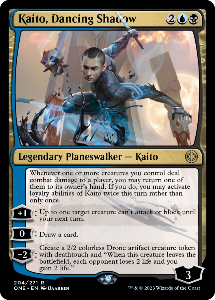 Kaito, Dancing Shadow (Promo Pack) [Phyrexia: All Will Be One Promos] | Cracking-Singles