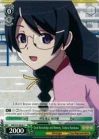 Good Knowledge and Memory, Tsubasa Hanekawa (BM/S15-E038 C) [BAKEMONOGATARI] | Cracking-Singles