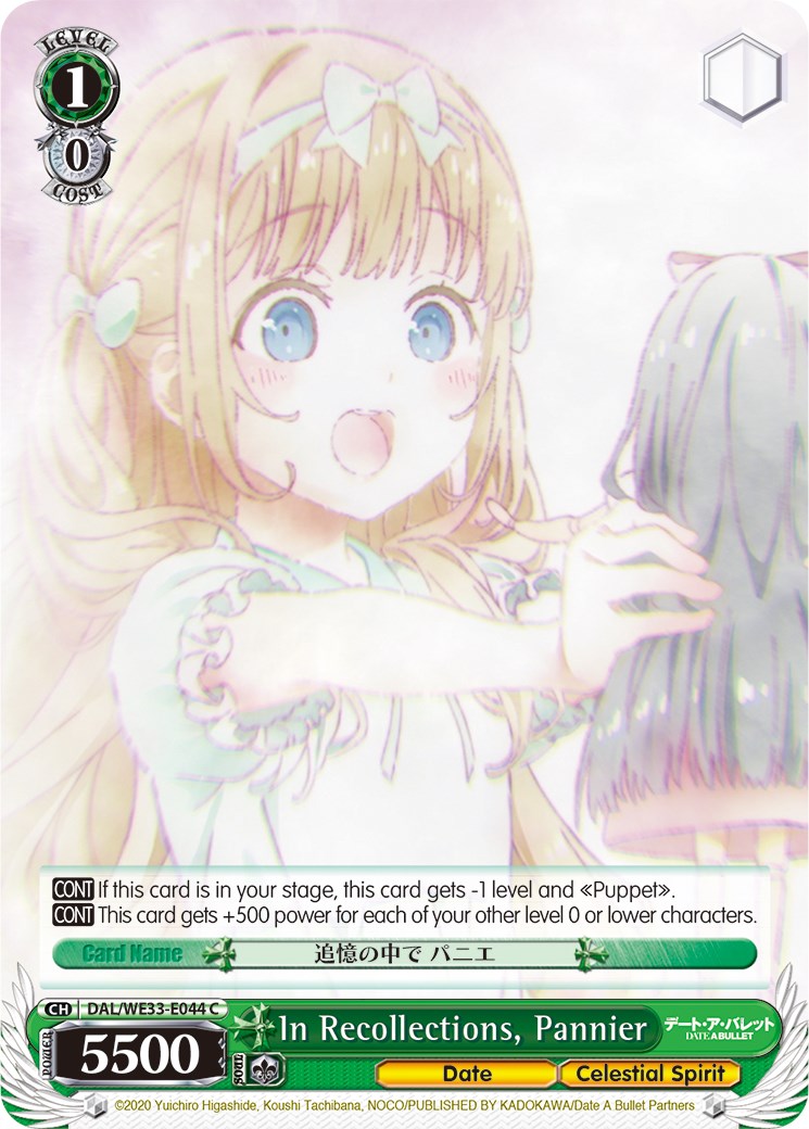 In Recollections, Pannier (DAL/WE33-E044 C) [Date A Bullet] | Cracking-Singles