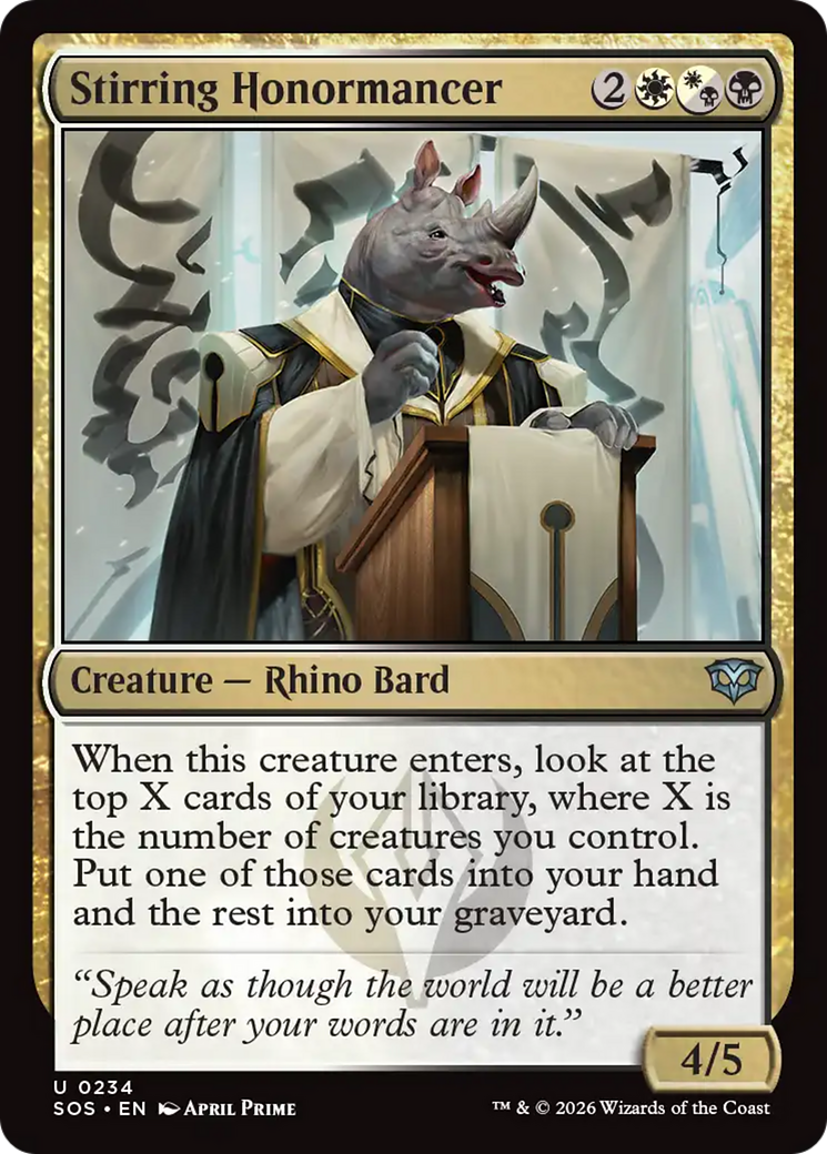 Stirring Honormancer [Secrets of Strixhaven] | Cracking-Singles