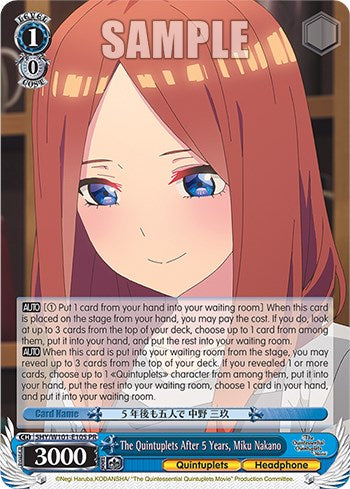 The Quintuplets After 5 Years, Miku Nakano [The Quintessential Quintuplets Movie] | Cracking-Singles