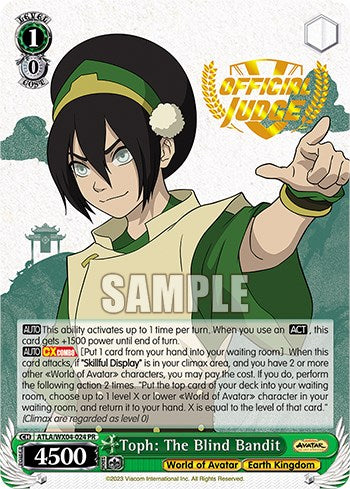 Toph: The Blind Bandit (Judge Promo) [Avatar: The Last Airbender] | Cracking-Singles