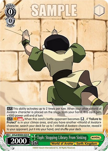 Toph: Stopping Library From Sinking [Avatar: The Last Airbender] | Cracking-Singles