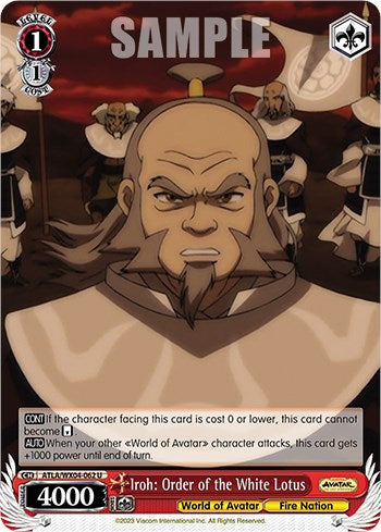 Iroh: Order of the White Lotus [Avatar: The Last Airbender] | Cracking-Singles