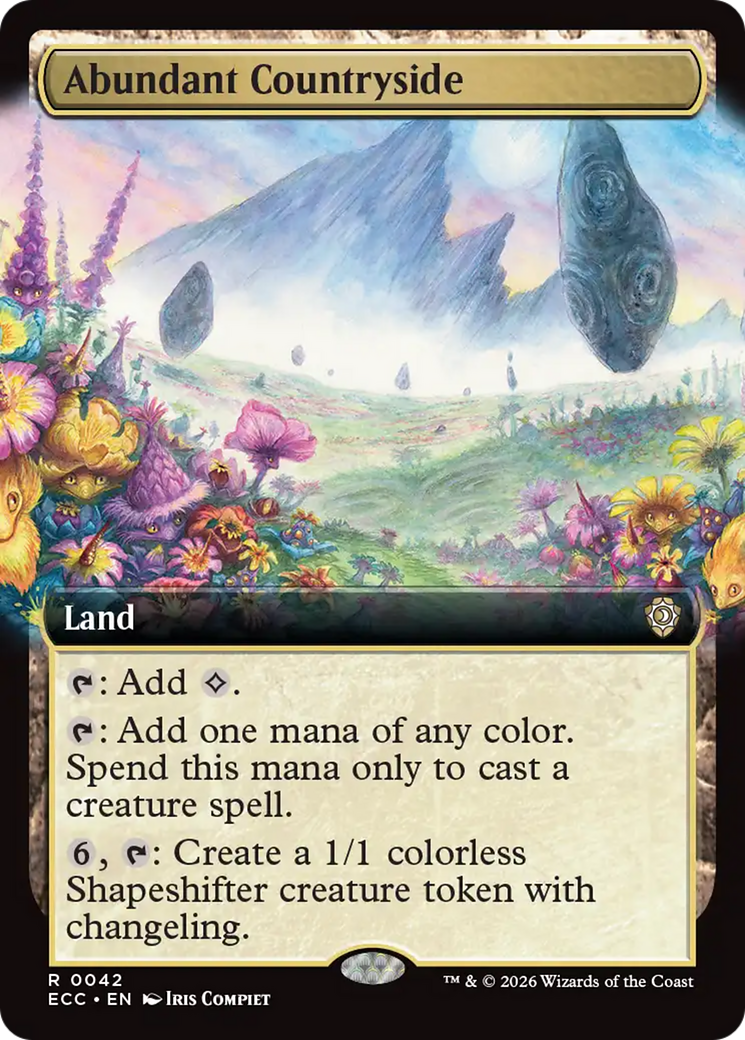 Abundant Countryside (Extended Art) [Lorwyn Eclipsed Commander] | Cracking-Singles