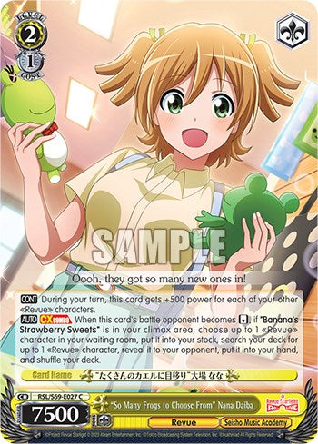 "So Many Frogs to Choose From" Nana Daiba [Revue Starlight -Re LIVE-] | Cracking-Singles