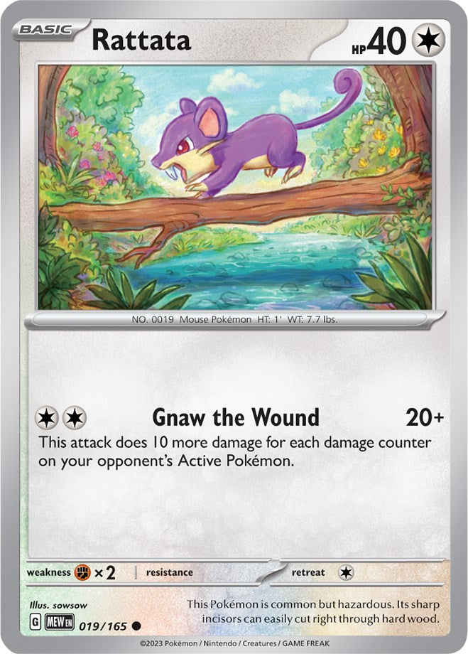 Rattata (019/165) [Scarlet & Violet 151] | Cracking-Singles
