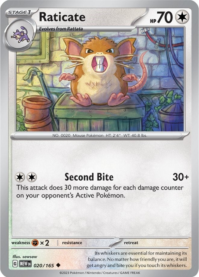Raticate (020/165) [Scarlet & Violet 151] | Cracking-Singles