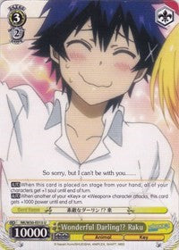 Wonderful Darling!? Raku (NK/W30-E013 U) [NISEKOI -False Love-] | Cracking-Singles