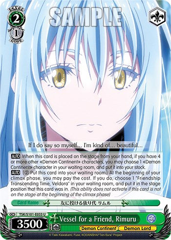 Vessel for a Friend, Rimuru [That Time I Got Reincarnated as a Slime Vol.3] | Cracking-Singles