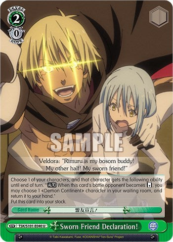 Sworn Friend Declaration! [That Time I Got Reincarnated as a Slime Vol.3] | Cracking-Singles