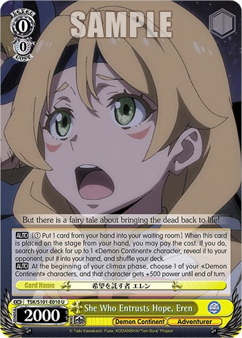 She Who Entrusts Hope, Eren [That Time I Got Reincarnated as a Slime Vol.3] | Cracking-Singles