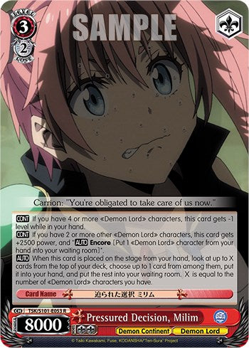 Pressured Decision, Milim [That Time I Got Reincarnated as a Slime Vol.3] | Cracking-Singles