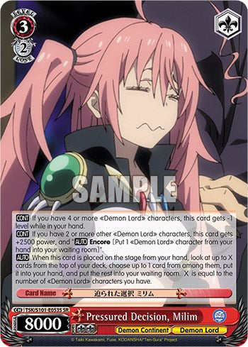 Pressured Decision, Milim [That Time I Got Reincarnated as a Slime Vol.3] | Cracking-Singles