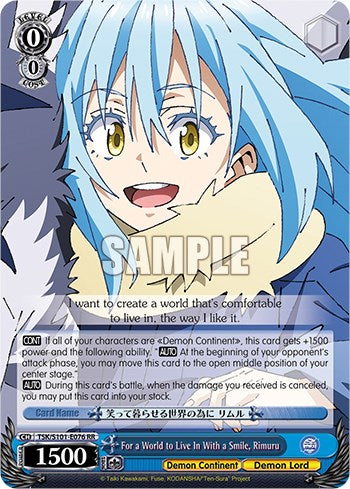 For a World to Live In With a Smile, Rimuru [That Time I Got Reincarnated as a Slime Vol.3] | Cracking-Singles