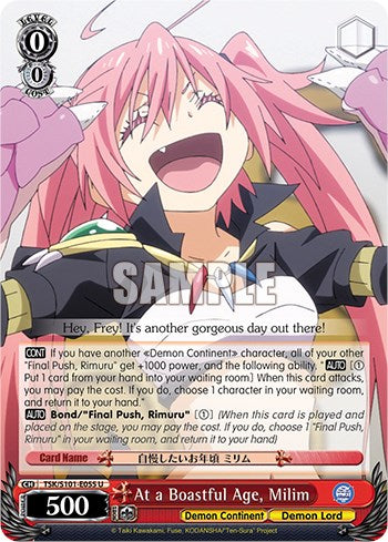 At a Boastful Age, Milim [That Time I Got Reincarnated as a Slime Vol.3] | Cracking-Singles