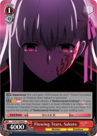 Flowing Tears, Sakura (FS/S77-E048 R) [Fate/Stay Night [Heaven's Feel] Vol.2] | Cracking-Singles