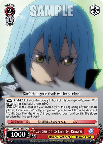 Conclusion to Enmity, Rimuru [That Time I Got Reincarnated as a Slime Vol.3] | Cracking-Singles