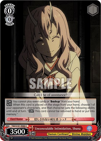 Unconcealable Intimidation, Shuna [That Time I Got Reincarnated as a Slime Vol.3] | Cracking-Singles