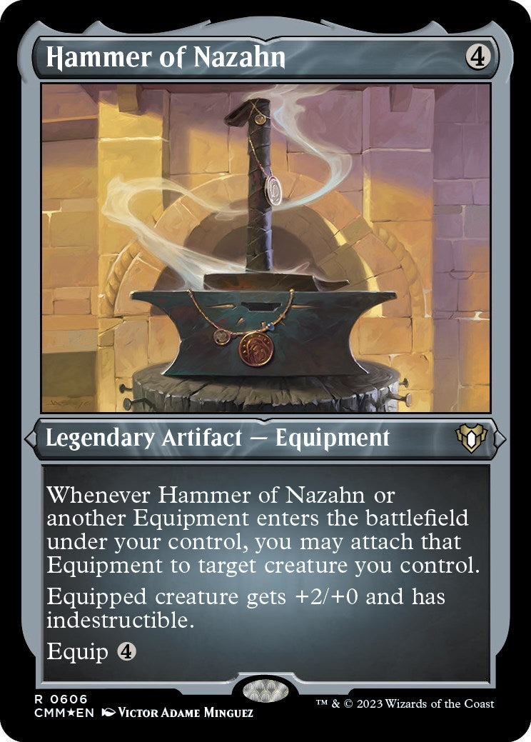 Hammer of Nazahn (Foil Etched) [Commander Masters] | Cracking-Singles