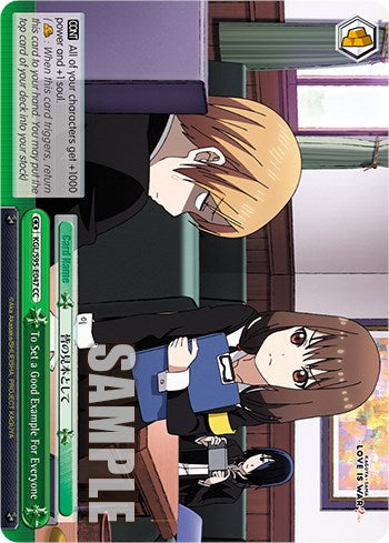 To Set a Good Example For Everyone [Kaguya-Sama: Love is War?] | Cracking-Singles