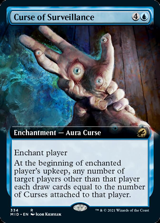 Curse of Surveillance (Extended Art) [Innistrad: Midnight Hunt] | Cracking-Singles