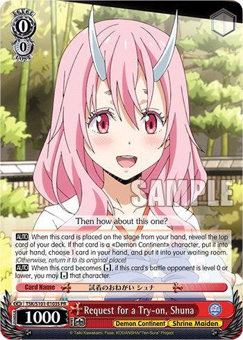 Request for a Try-on, Shuna (Foil) [That Time I Got Reincarnated as a Slime Vol.3] | Cracking-Singles