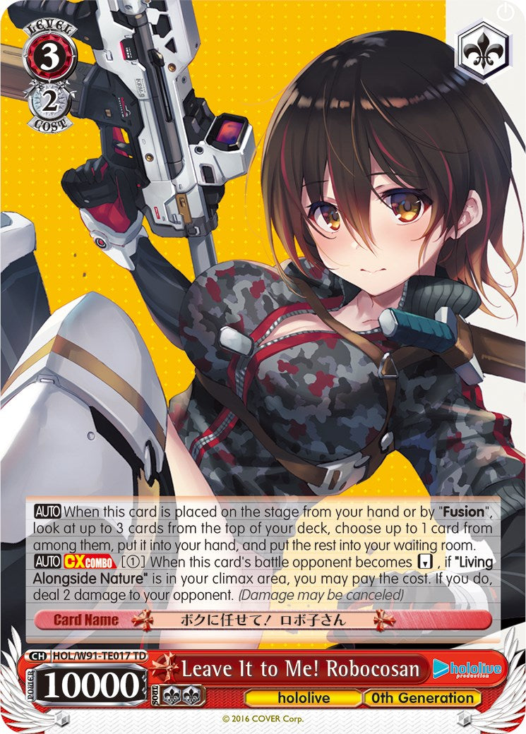Leave It to Me! Robocosan (HOL/W91-TE017 TD) [hololive production] | Cracking-Singles
