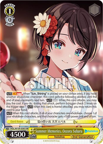 Summer Memories, Oozora Subaru [hololive production Vol. 2] | Cracking-Singles